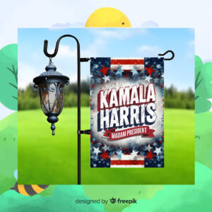 Kamala Harris Madam President Garden Flag