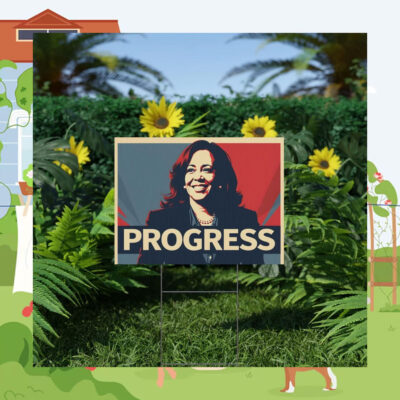 Kamala Harris Progress Yard Sign
