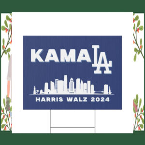 Kamala Harris Walz 2024 Plastic Yard Sign