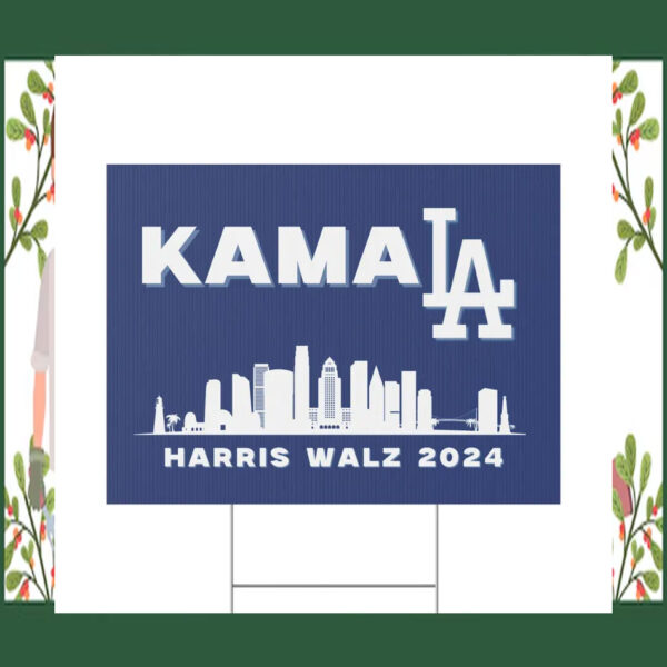 Kamala Harris Walz 2024 Plastic Yard Sign