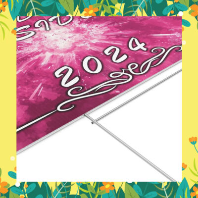 Kamala Harris & Walz -Madam President 2024 Pink Yard Sign