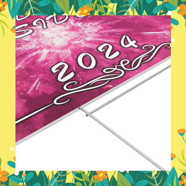 Kamala Harris & Walz -Madam President 2024 Pink Yard Sign