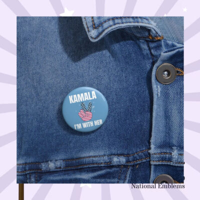 Kamala I'm With Her Button