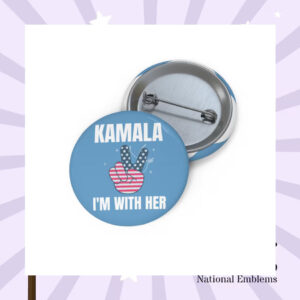 Kamala I'm With Her Button