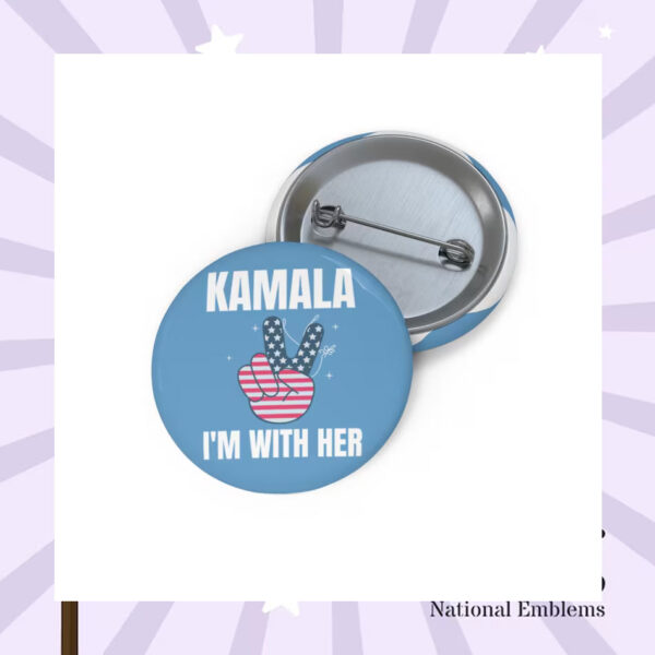 Kamala I'm With Her Button