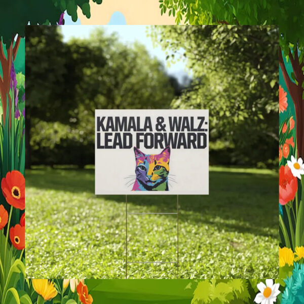 Kamala & Walz Lead Forward Yard Signs