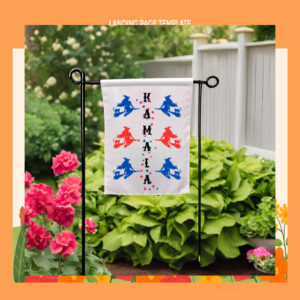 Kamala Witch Halloween Garden Flags