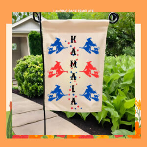Kamala Witch Halloween Garden Flags