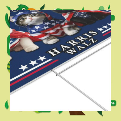 Kittens For Kamala Harris Walz 2024 Yard Sign