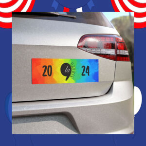 LGBT Comma La Harris 2024 Car Magnet