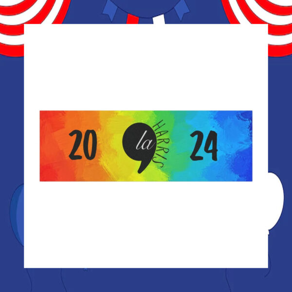 LGBT Comma La Harris 2024 Car Magnet