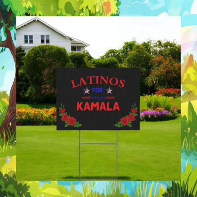 Latinos For Kamala 24 Yard Sign
