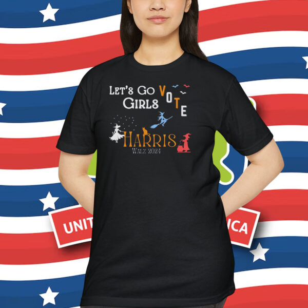 Let's Go Girls Vote Harris Walz 2024 Halloween Shirt