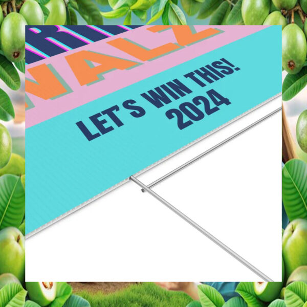 Let's Win This 2024 Harris Walz Yard Sign