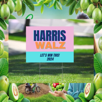 Let's Win This 2024 Harris Walz Yard Sign