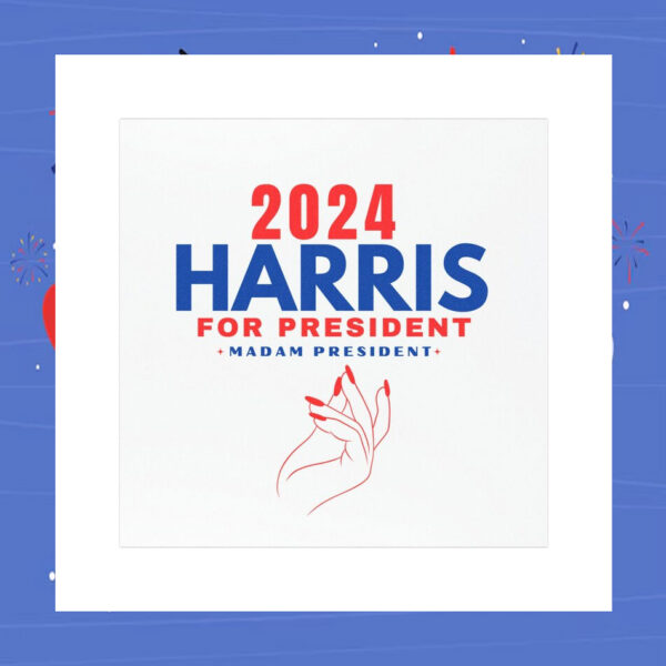 Madam President 2024 Harris For President Car Magnet