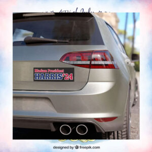 Madam President Harris 24 Rectangle Car Magnet