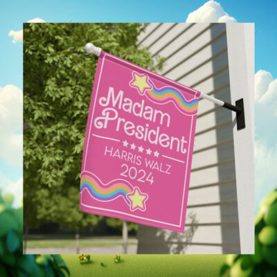 Madam President Harris Walz 2024 Pink Flag