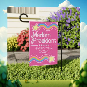 Madam President Harris Walz 2024 Pink Flag