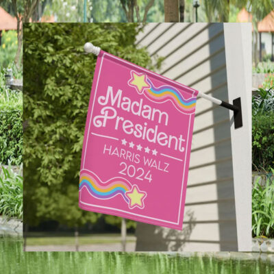 Madam President Harris Walz 2024 Pink Flags