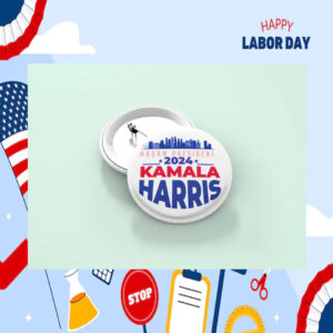 Madam President Kamala Harris 2024 Pin Button