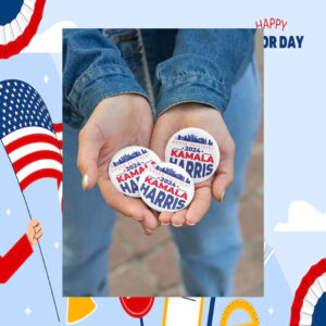 Madam President Kamala Harris 2024 Pin Button