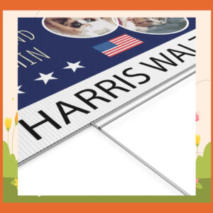 Meredith, Olivia And Benjamin For Harris Walz 2024 Yard Signs