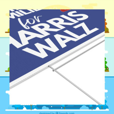 Military Families For Harris Walz 2024 President Yard Sign