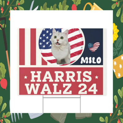 Milo Vote For Harris Walz 24 Yard Sign