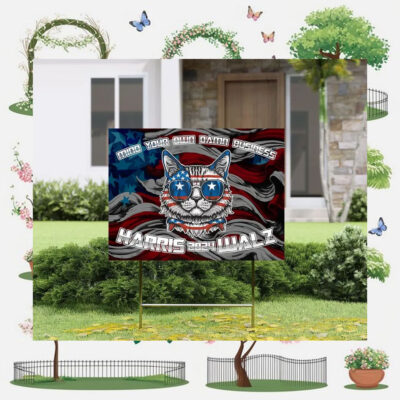 Mind Your Own Damn Business Harris 2024 Walz Yard Sign