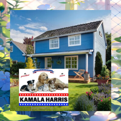 My President My Future Dogs And Cats For Kamala Harris Yard Sign