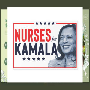 Nurses For Kamala 2024 Plastic Yard Sign