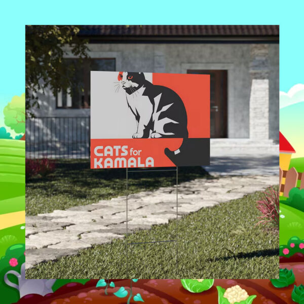 Official Cats For Kamala Yard Signs