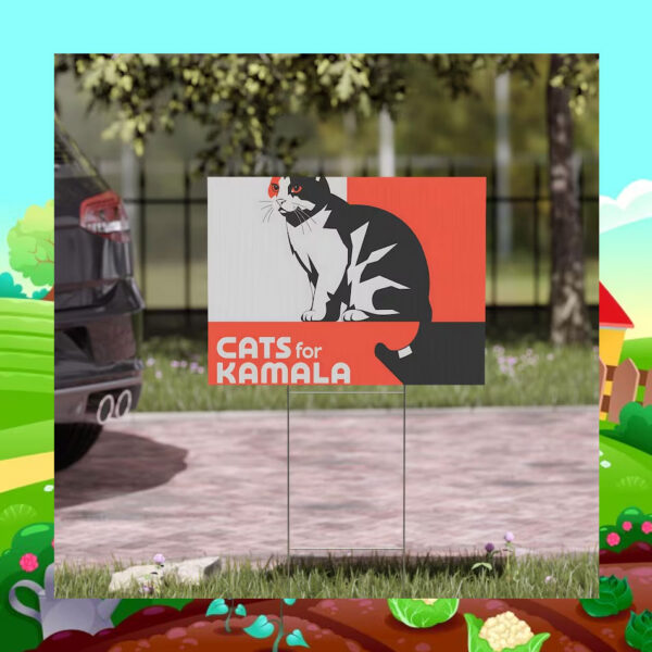 Official Cats For Kamala Yard Signs