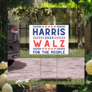 Official Harris 2024 Walz For The People Yard Sign