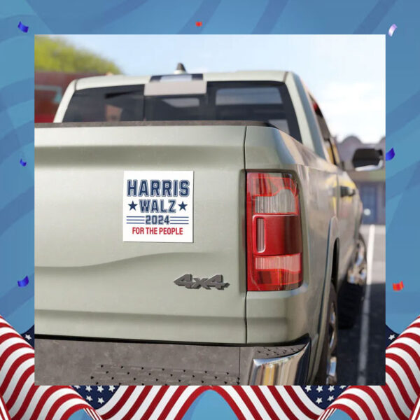 Official Harris Walz 2024 For The People Car Magnet