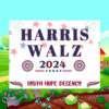 Official Harris Walz 2024 Truth Hope Decency Yard Sign