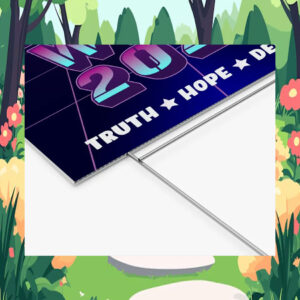 Official Harris Walz 24 Truth Hope Decency Yard Signs