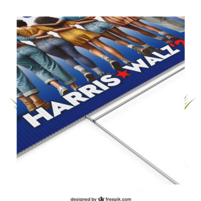 Official Harris Walz 24 We're Not Going Back Yard Sign