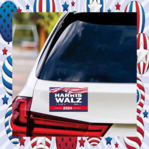 Official Harris Walz Let's Win This 2024 Car Magnet
