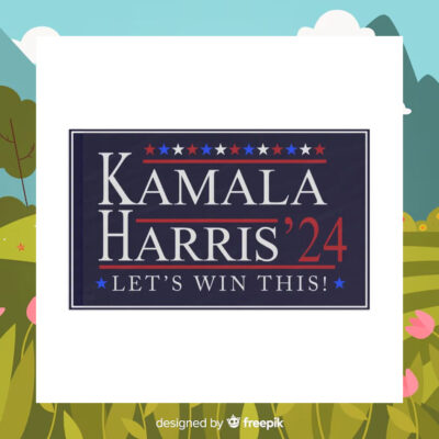 Official Kamala Harris 24 Let's Win This Flag