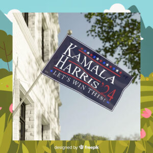 Official Kamala Harris 24 Let's Win This Flag