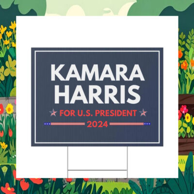 Official Kamala Harris For U.S. President 2024 Yard Sign