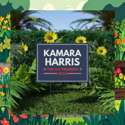 Official Kamala Harris For U.S. President 2024 Yard Sign