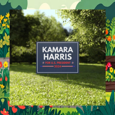 Official Kamala Harris For U.S. President 2024 Yard Sign