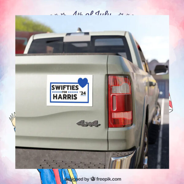 Official Swifties For Harris 24 Car Magnet