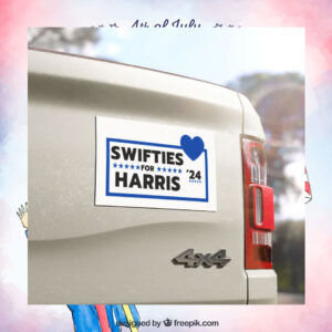 Official Swifties For Harris 24 Car Magnet