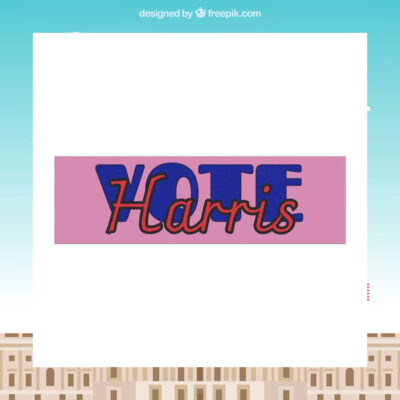 Official Vote Harris 2024 Car Magnet