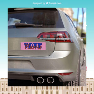 Official Vote Harris 2024 Car Magnet