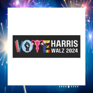 Official Vote Harris Walz 2024 Car Magnet